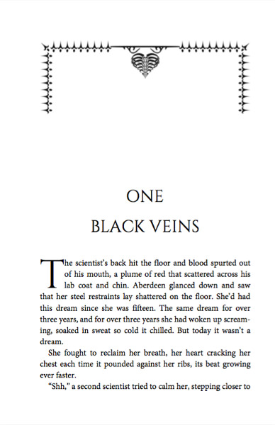 Black Blood First Page.